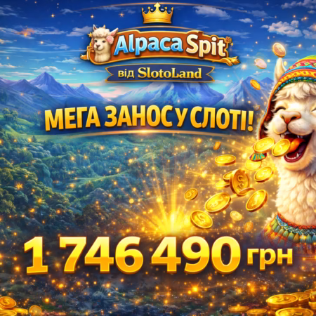 В Rino Casino зірвали виграш 1 746 490 грн — мега занос у слоті Alpaca Spit від SlotoLand